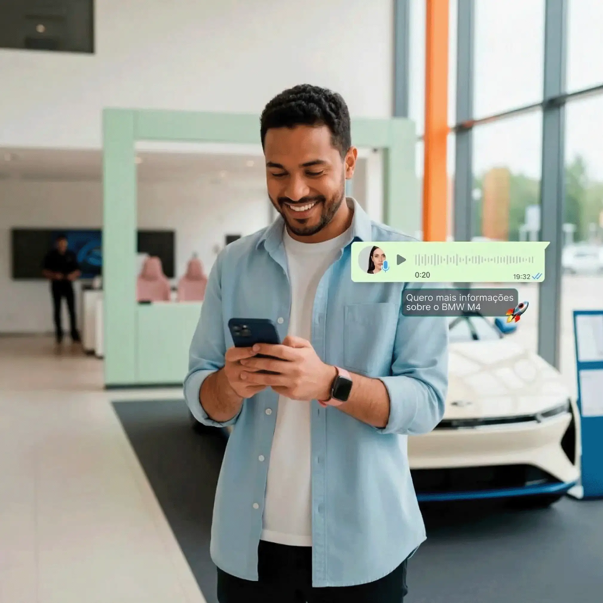 Atom campanhas WhatsApp para automotivo