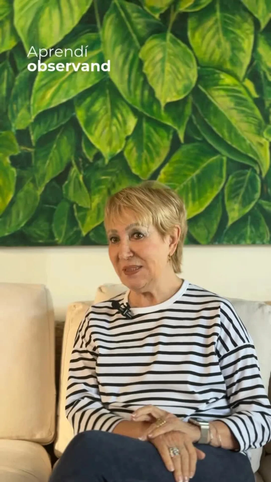María Luisa nos cuenta un poquito de como aprendió a pintar y como eso la llevo a apreciar el arte de una manera diferen