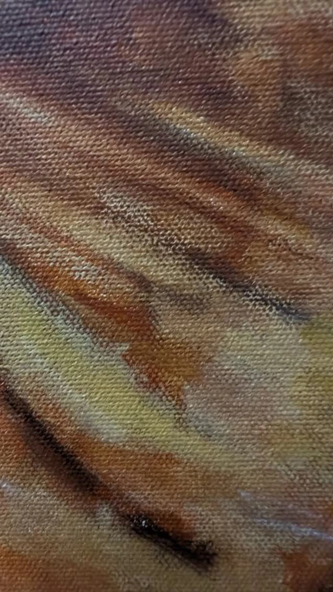 Un detalle puede contar lo que el cuadro completo oculta: capas, ritmo y materia. Este fragmento es de una obra reciente